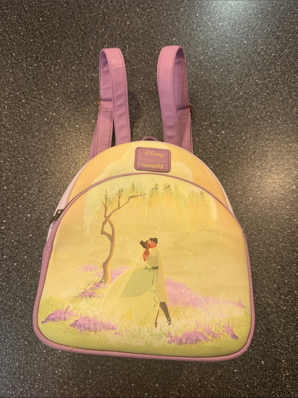 Loungefly Disney Princess Tiana Mini Backpack - Yellow & Purple